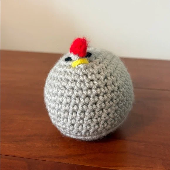 Crochet Chicken Plush Handmade Farmhouse Decor Cottagecore Gift - Picture 5 of 7